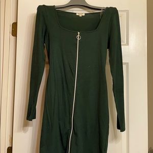 Hunter green dress